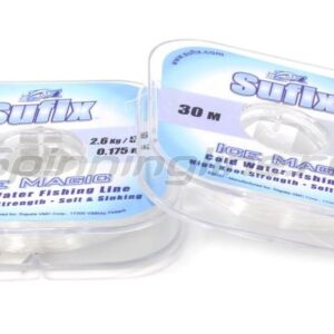 Леска зимняя SUFIX Ice Magic x12 прозрачная 30м 0.095мм 1кг