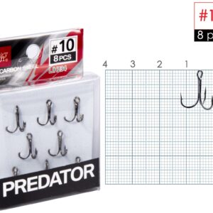 Крючки-тройники Lucky John PREDATOR сер. LJH234 разм.010