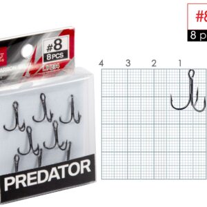 Крючки-тройники Lucky John PREDATOR сер. LJH234 разм.008