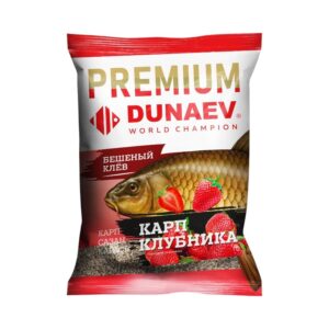 Прикормка "DUNAEV-PREMIUM" 1 кг Карп-Сазан Клубника