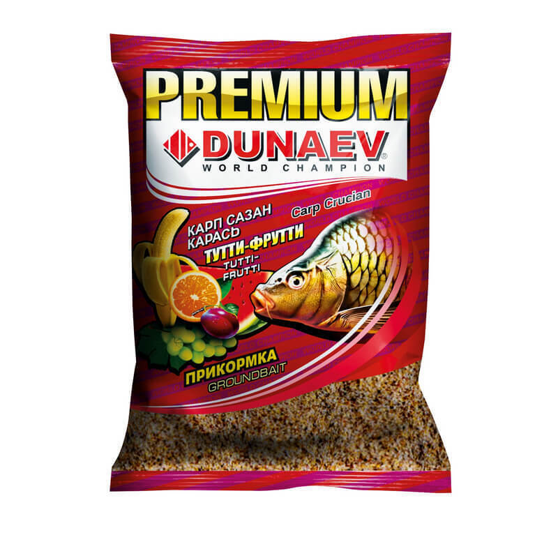 Прикормка "DUNAEV-PREMIUM" 1 кг Карп-Сазан Тутти-Фрутти