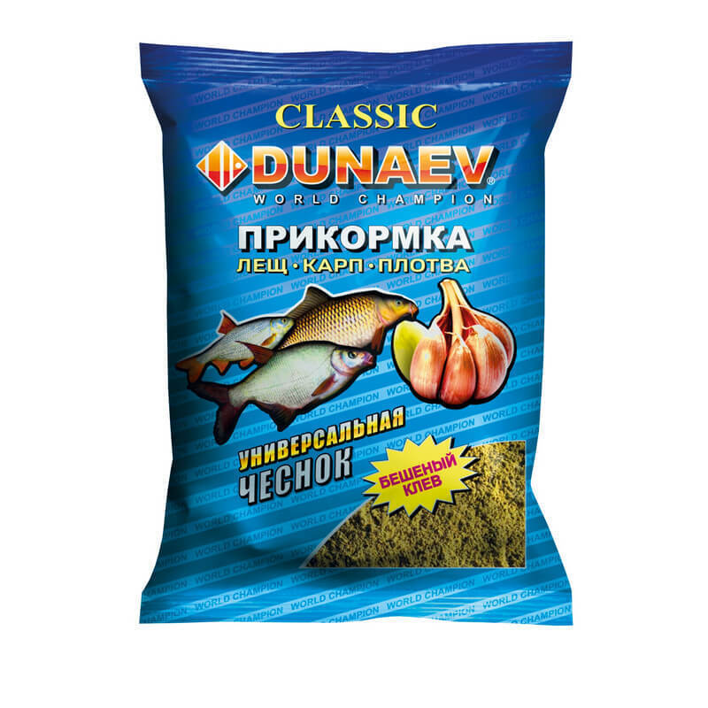 Прикормка "DUNAEV КЛАССИКА" 0,9кг Универсальная Чеснок