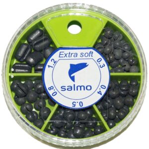 Грузила Salmo EXTRA SOFT комби малый 5 секц. 0,3-1,2г 060г набор 1