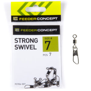 Вертлюги c застеж. Feeder Concept STRONG SWIVEL 007 7шт.