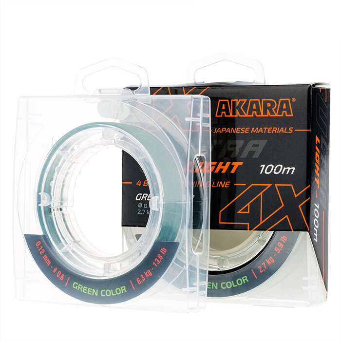 Шнур Akara Ultra Light Yellow 100 м 0,10