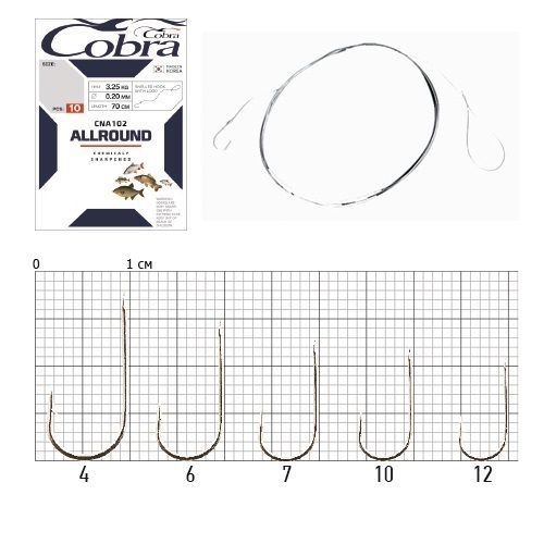Крючки Cobra Pro ISHIDAI разм.018 10шт.