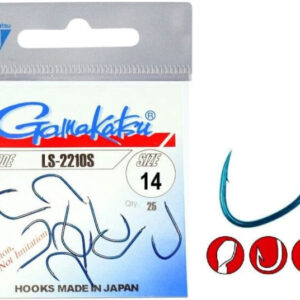 Крючки Gamakatsu LS-2210S HOOKS BLUE разм. 10 25шт.