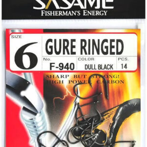 Крючок Sasame GURE RINGED D/Black №4