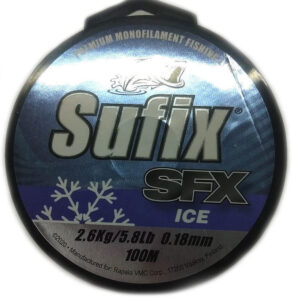 Леска зимняя SUFIX SFX Ice 100 м прозрачная 0,20 мм 3.3 кг