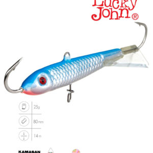 Балансир Lucky John CLASSIC 8 + тр. 80мм/15H блистер