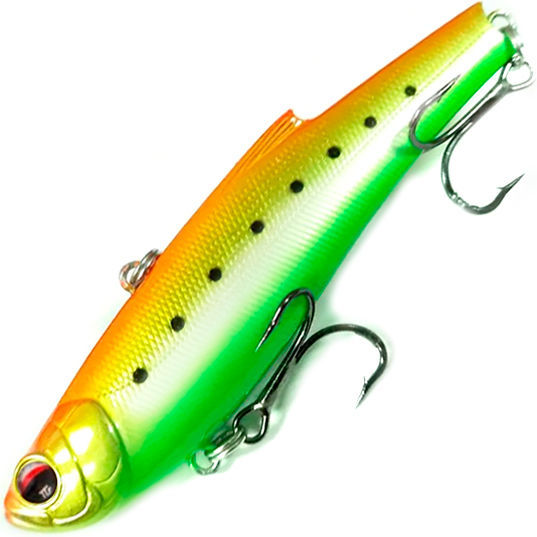 Воблер Bassday ORC RANGE VIB 80ES RC-04 (тип: ратлин, плавучесть: тонущий, длина: 8см., вес: 23г.)