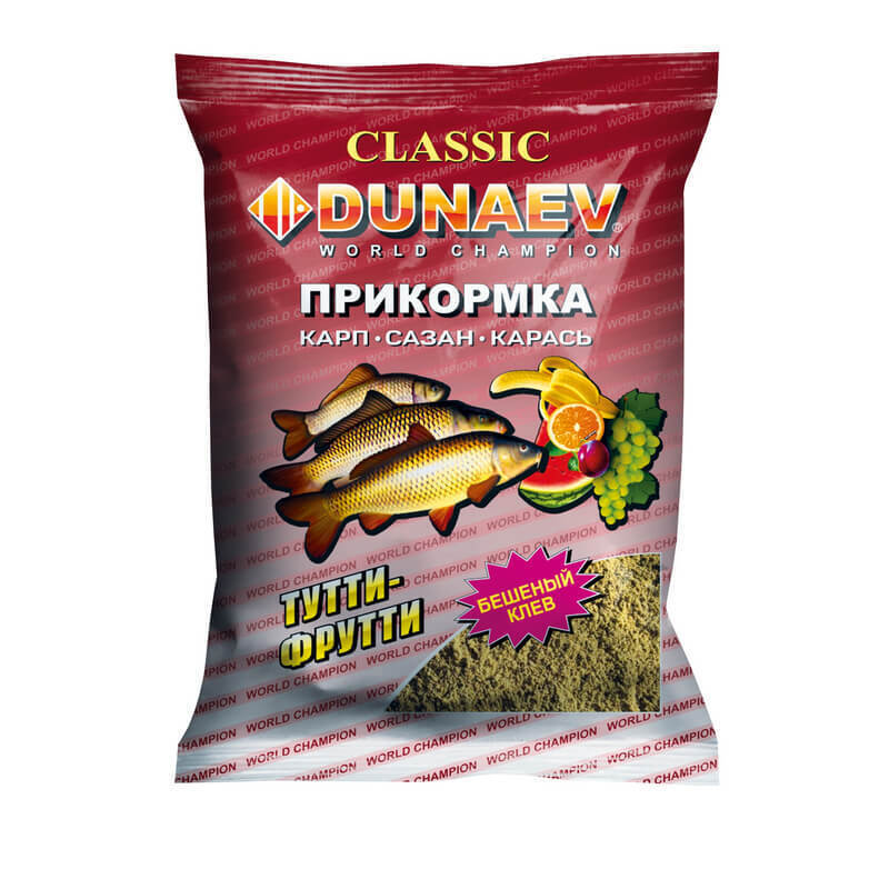 Прикормка "DUNAEV КЛАССИКА" 0,9кг Карп Тутти-Фрутти