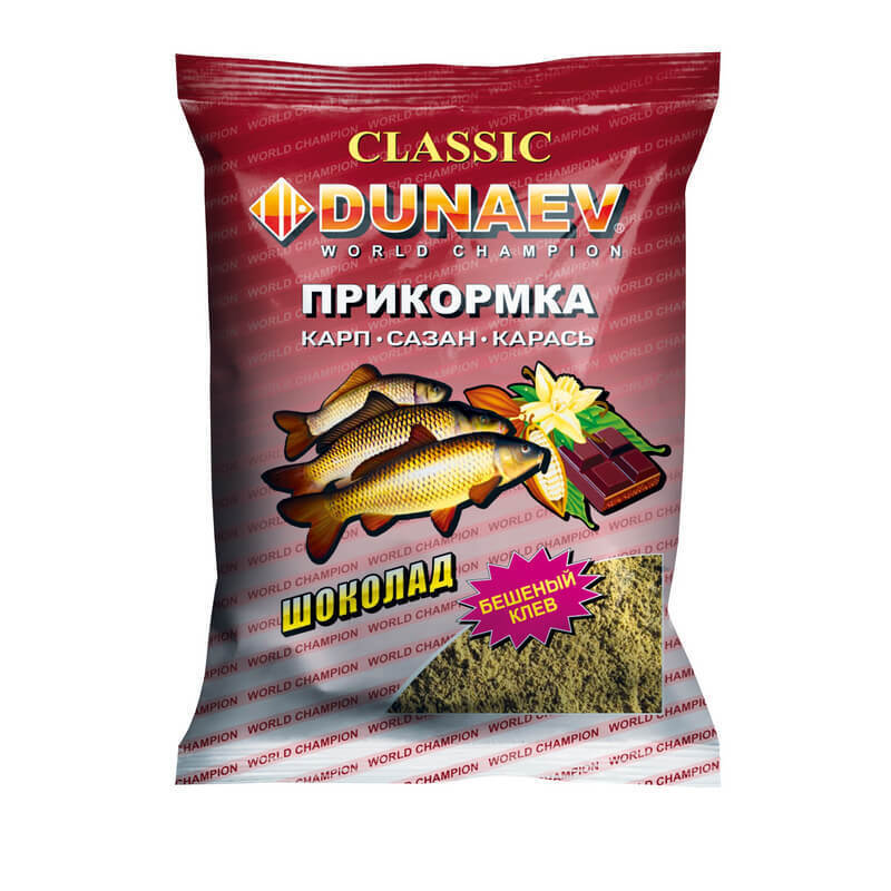 Прикормка "DUNAEV КЛАССИКА" 0,9кг Карп Шоколад
